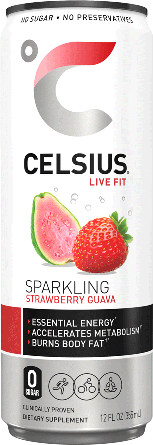 Sparkling Strawberry Guava Can Label